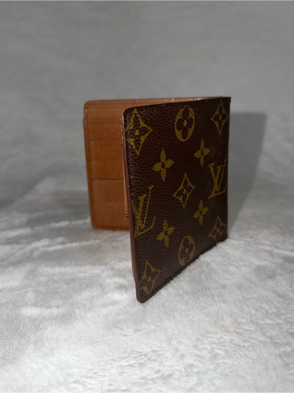 Louis Vuitton Brown & Gold Monogram Canvas Card Holder Bifold Wallet - Picture 5 of 5